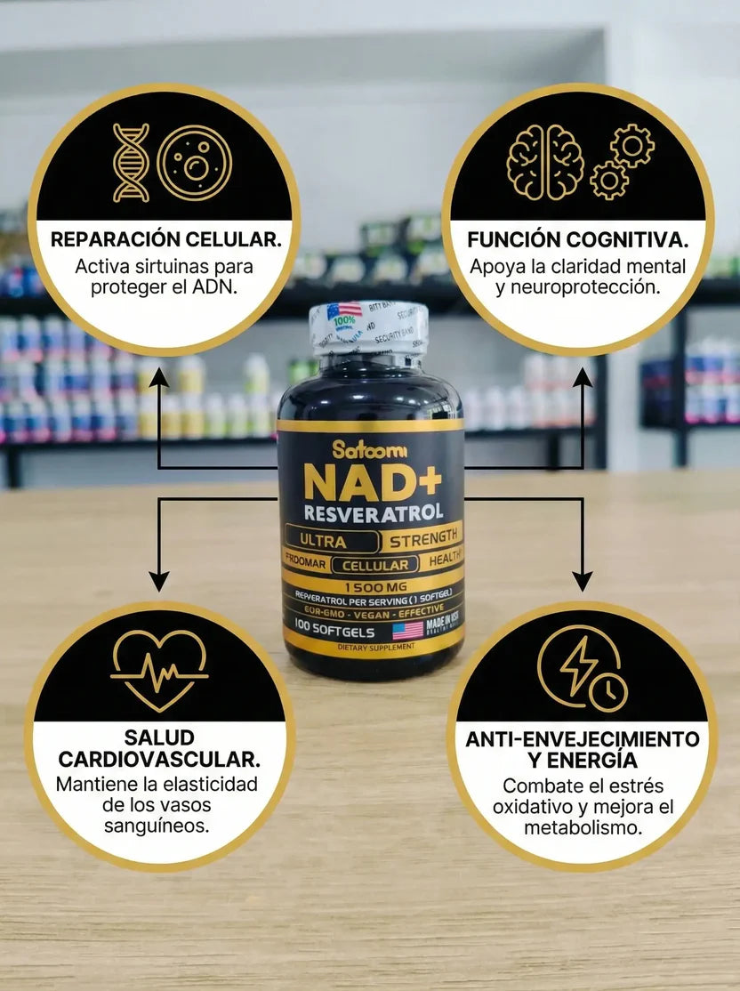 Vitalidad y Juventud en un Solo Pack: NAD + Resveratrol